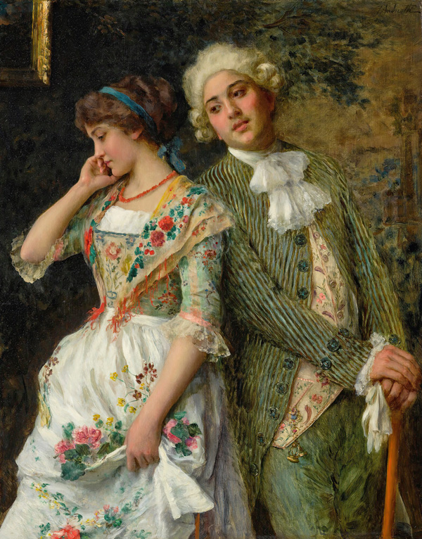 「A Bashful Maiden」Federico Andreotti作