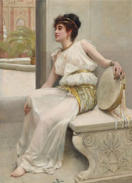「Zara, A Dancing Girl 」(1889)Frank Markham Skipworth作